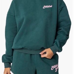Edikted Green Hoodie + Shorts